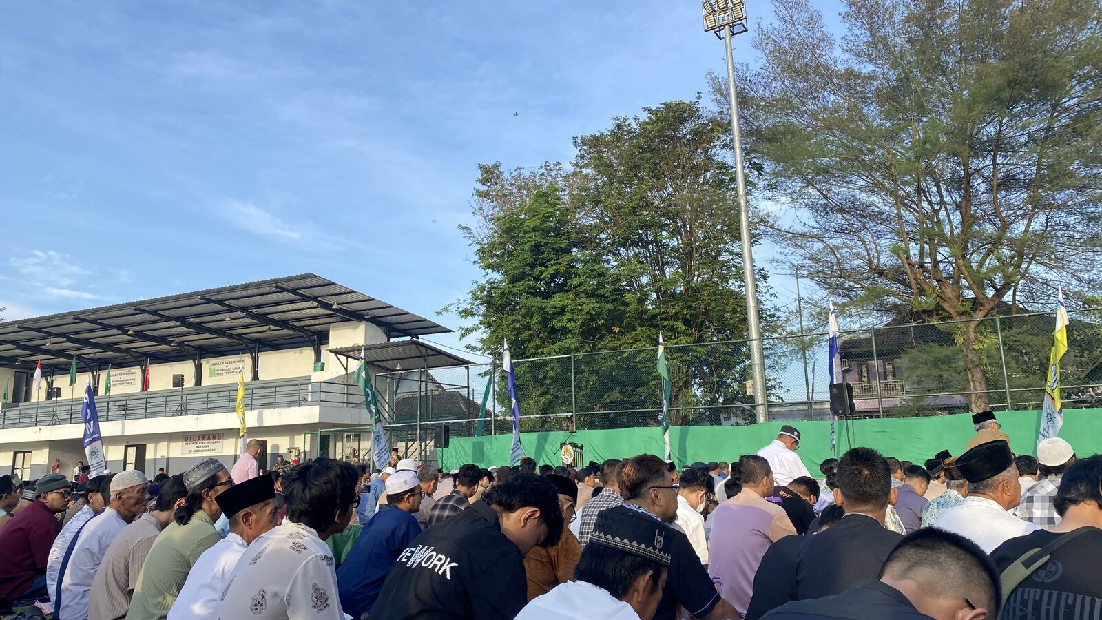 Sholat Ied di Lapangan Karang, Kotagede, Yogyakarta